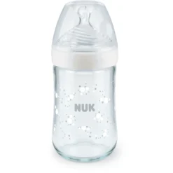 NUK Drinkfles Nature Sense Gemaakt Van Glas, 240ml In Wit -Lief En Klein nuk drinkfles nature sense gemaakt van glas 240ml in wit a347286 4