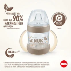 NUK Drinkfles Voor Nature , 150ml, Bruin -Lief En Klein nuk drinkfles voor nature 150ml bruin a402212 2