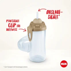 NUK Flexi Cup 300 Ml Drinkfles, Kermisgeel -Lief En Klein nuk flexi cup 300 ml drinkfles kermisgeel a375039 4