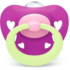 NUK Fopspeen Sig Nature Night , Meisje Gr.1, 4 Stuks -Lief En Klein nuk fopspeen sig nature night meisje gr 1 4 stuks a306804 3