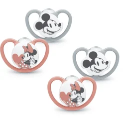 NUK Fopspeen Space Disney "Mickey" 18-36 Maanden, 4 St. In Grijs/rood -Lief En Klein nuk fopspeen space disney mickey 18 36 maanden 4 st in grijs rood a329571 3