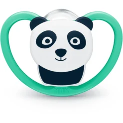 NUK Fopspeen Space Maat 2 Siliconen Uil/panda 4 Stuks -Lief En Klein nuk fopspeen space maat 2 siliconen uil panda 4 stuks a305706 4