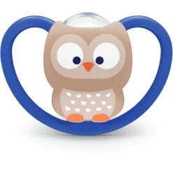 NUK Fopspeen Space Maat 3 Siliconen Uil/panda 4 Stuks -Lief En Klein nuk fopspeen space maat 3 siliconen uil panda 4 stuks a305718 3