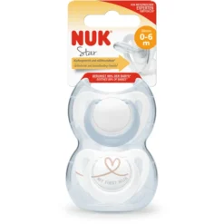 NUK Fopspeen Ster, Maat 1 In Blauw/wit -Lief En Klein nuk fopspeen ster maat 1 in blauw wit a349863 2