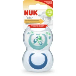 NUK Fopspeen Ster, Maat 3 In Turkoois/blauw -Lief En Klein nuk fopspeen ster maat 3 in turkoois blauw a349871 2