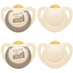 NUK Fopspeen Voor Nature 0-6 Maanden, Beige In Set Van