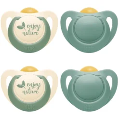 NUK Fopspeen Voor Nature 0-6 Maanden, Groen In Set Van