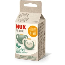 NUK Fopspeen Voor Nature 0-6 Maanden, Groen In Set Van -Lief En Klein nuk fopspeen voor nature 0 6 maanden groen in set van a329501 4