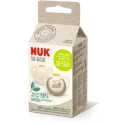 NUK Fopspeen Voor Nature 18-36 Maanden, Beige In Een Dubbelpak -Lief En Klein nuk fopspeen voor nature 18 36 maanden beige in een dubbelpak a328765 4
