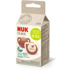 NUK Fopspeen Voor Nature 18-36 Maanden, Rood In Een Dubbelpak -Lief En Klein nuk fopspeen voor nature 18 36 maanden rood in een dubbelpak a328764 4