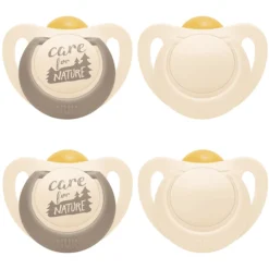 NUK Fopspeen Voor Nature 6-18 Maanden, Beige In Een Set Van