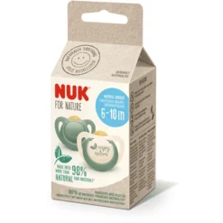 NUK Fopspeen Voor Nature 6-18 Maanden, Groen In Set Van -Lief En Klein nuk fopspeen voor nature 6 18 maanden groen in set van a329537 4