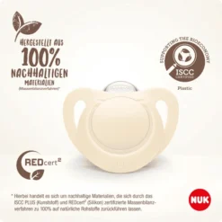 NUK Fopspeen Voor Nature Siliconen 18-36 Maanden, Beige In Een Set Van -Lief En Klein nuk fopspeen voor nature siliconen 18 36 maanden beige in een set van a374912 3
