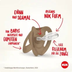 NUK Fopspeen Voor Nature Siliconen 6-18 Maanden, Rood In Een Set Van -Lief En Klein nuk fopspeen voor nature siliconen 6 18 maanden rood in een set van a374885 2