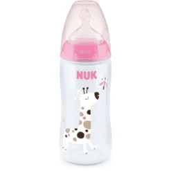 NUK Set Van 3 Flessen First Choice ⁺ Temperatuur Control , 300 Ml Roze/wit/beige -Lief En Klein nuk set van 3 flessen first choice temperatuur control 300 ml roze wit beige a329404 2