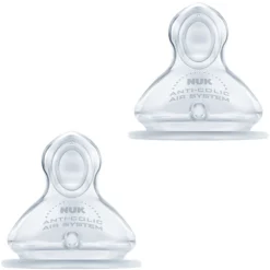 NUK Speen First Choice PLUS Silicone Maat 2 Melk 4stuks -Lief En Klein nuk speen first choice plus silicone maat 2 melk 4stuks a291274 4