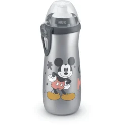 NUK Sportbeker "Minnie" Met Soft-push-pull Schenktuit Van Silicone Met Clip, 450 Ml In Grijs