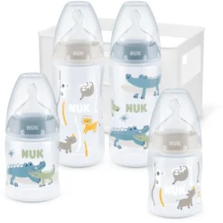 NUK Starter Set First Choice ⁺ Temperatuur Control , Vanaf De Geboorte Blauw/beige