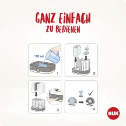 NUK Stoomsterilisatorset Vario Express Incl. First Choice + Gratis Flesje -Lief En Klein nuk stoomsterilisatorset vario express incl first choice gratis flesje a382291 2