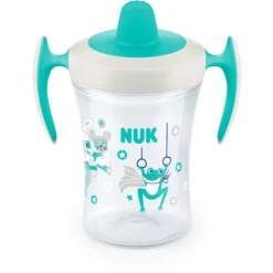 NUK Trainingsbeker 230 Ml Met Zachte Tuit, Lekvrij Vanaf 6 Maanden Petrol -Lief En Klein nuk trainingsbeker 230 ml met zachte tuit lekvrij vanaf 6 maanden petrol a331350 4