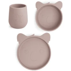 Nuuroo Judi Koala Servies Set 3st, Houtrose