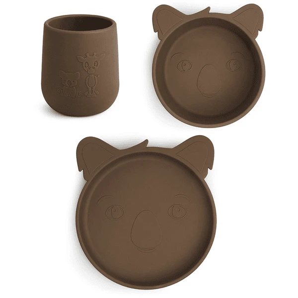Nuuroo Judi Koala Servies Set Van 3, Eikel 1 Nuuroo Judi Koala Servies Set Van 3, Eikel