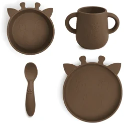 Nuuroo Lykke Giraffe 4-delige Serviesset, Eikel