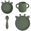 Nuuroo Servies Lykke Giraffe Dusty Green Set Van