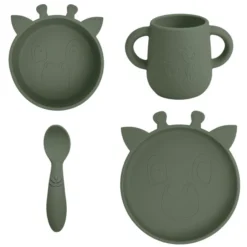 Nuuroo Servies Lykke Giraffe Dusty Green Set Van
