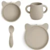 Nuuroo Servies Lykke Koala 4-delig, Cobble Stone