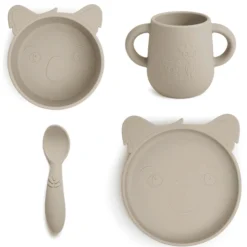 Nuuroo Servies Lykke Koala 4-delig, Cobble Stone