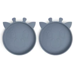 Nuuroo Siliconen Bord Akila Giraffe 2 Stuks, Bering Zee -Lief En Klein nuuroo siliconen bord akila giraffe 2 stuks bering zee a363183 2