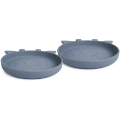 Nuuroo Siliconen Bord Akila Giraffe 2 Stuks, Bering Zee -Lief En Klein nuuroo siliconen bord akila giraffe 2 stuks bering zee a363183 3