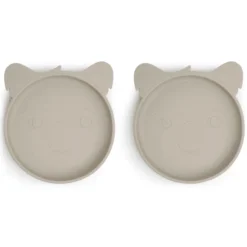 Nuuroo Siliconen Bord Akila Koala 2 Stuks, Cobble Stone -Lief En Klein nuuroo siliconen bord akila koala 2 stuks cobble stone a363174 2