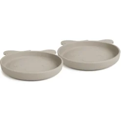 Nuuroo Siliconen Bord Akila Koala 2 Stuks, Cobble Stone -Lief En Klein nuuroo siliconen bord akila koala 2 stuks cobble stone a363174 3