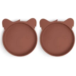 Nuuroo Siliconen Bord Akila Koala 2 Stuks, Mahonie -Lief En Klein nuuroo siliconen bord akila koala 2 stuks mahonie a363178 3