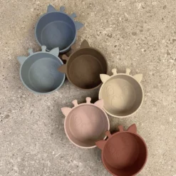 Nuuroo Siliconen Kommetje Alex Giraffe 2 Stuks, Houtrose -Lief En Klein nuuroo siliconen kommetje alex giraffe 2 stuks houtrose a363222 4