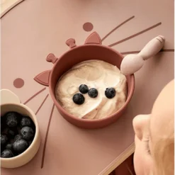 Nuuroo Siliconen Kommetje Alex Giraffe 2 Stuks, Mahonie -Lief En Klein nuuroo siliconen kommetje alex giraffe 2 stuks mahonie a363220 1