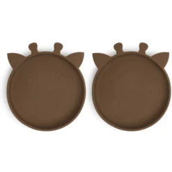 Nuuroo Siliconen Plaat Akila Giraffe 2 Stuks, Eikel -Lief En Klein nuuroo siliconen plaat akila giraffe 2 stuks eikel a363191 2