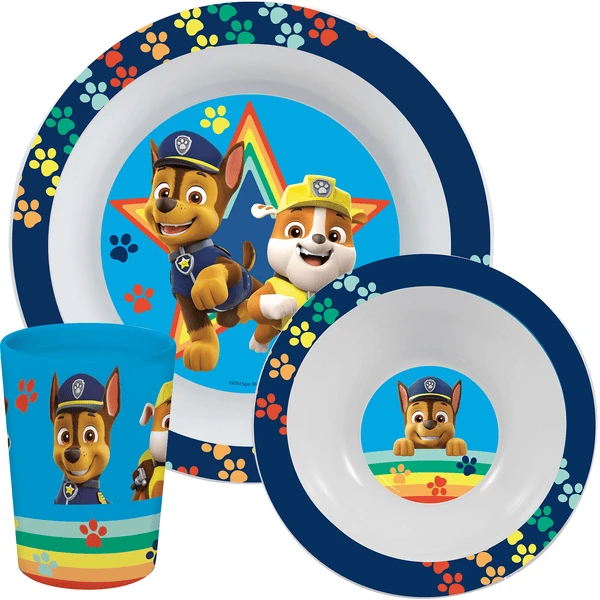 P:os Ontbijtset Paw Patrol, Jongen, 3st. 1 P:os Ontbijtset Paw Patrol, Jongen, 3st.