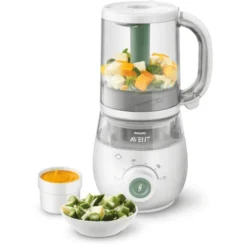 Philips Avent 4-in-1 Babyvoedselmaker, -stomer En -mixer SCF885/01 Groen -Lief En Klein philips avent 4 in 1 babyvoedselmaker stomer en mixer scf885 01 groen a309233 2