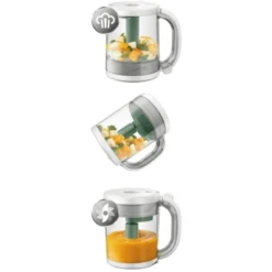 Philips Avent 4-in-1 Babyvoedselmaker, -stomer En -mixer SCF885/01 Groen -Lief En Klein philips avent 4 in 1 babyvoedselmaker stomer en mixer scf885 01 groen a309233 4