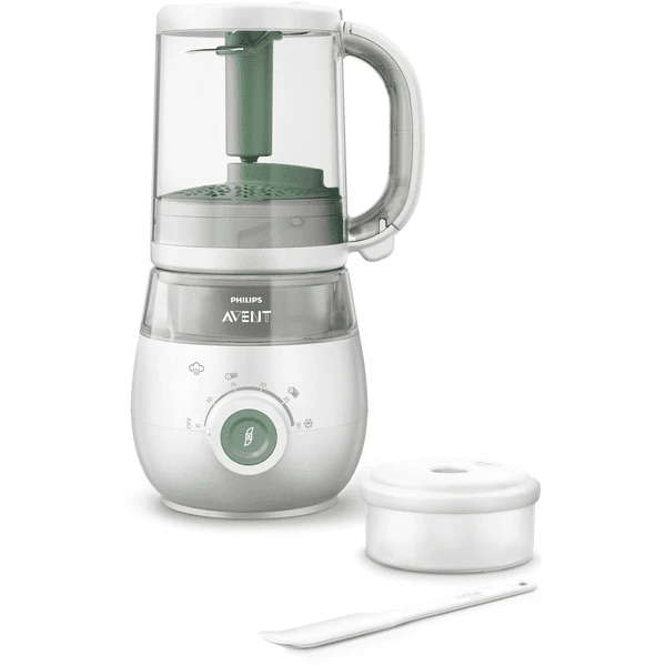 Philips Avent Babyvoeding Maker 4-in-1 Stomer En Blender SCF885/01 In Groen Incl. Bewaarsysteem Voor Babyvoeding SCF721/20 3 Philips Avent Babyvoeding Maker 4-in-1 Stomer En Blender SCF885/01 In Groen Incl. Bewaarsysteem Voor Babyvoeding SCF721/20 - Afbeelding 3
