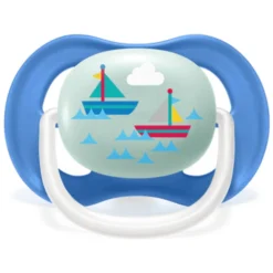 Philips Avent Fopspeen Ultra Air SCF080/03 Collection Happy 6-18m Boy Mama/Boat Dubbelpak -Lief En Klein philips avent fopspeen ultra air scf080 03 collection happy 6 18m boy mama boat dubbelpak a311502 3