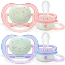 Philips Avent Fopspeen Ultra Air SCF376/12 Night 0 - 6 M Meisje -Lief En Klein philips avent fopspeen ultra air scf376 12 night 0 6 m meisje a294092 4