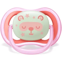 Philips Avent Fopspeen Ultra Air SCF376/22 Night 6 - 18 M Meisje -Lief En Klein philips avent fopspeen ultra air scf376 22 night 6 18 m meisje a294095 2