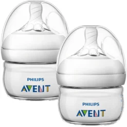 Philips Avent Natural Fles SCF039/17, 60ml, 2 Stuks, Transparant