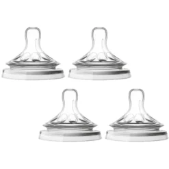 Philips Avent Natural - Speen Voor Fles SCF046/27, Viskeuze Voeding, Vanaf 6 Maanden, 2 X 2 Stuks