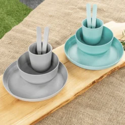 Reer Bord Growing Set Van 2, Blauw/grijs -Lief En Klein reer bord growing set van 2 blauw grijs a342890 4