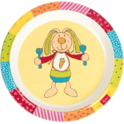 SIGIKID Melamine - Bord Rainbow Rabbit